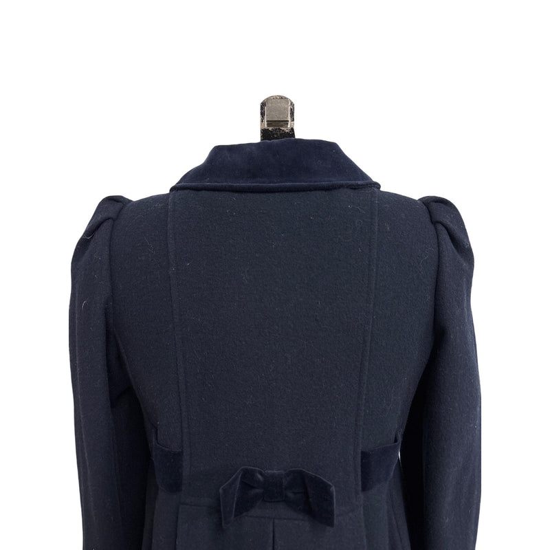 Vintage Young Gallery Wool Peacoat Navy Blue Kids Coat