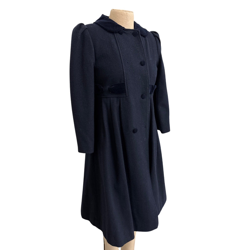 Vintage Young Gallery Wool Peacoat Navy Blue Kids Coat