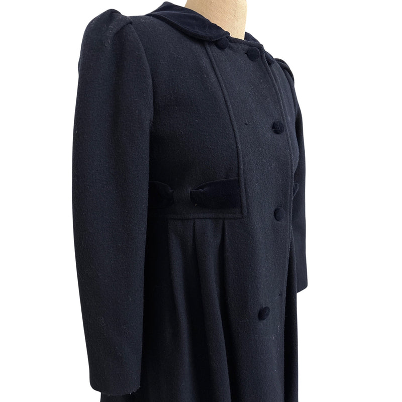Vintage Young Gallery Wool Peacoat Navy Blue Kids Coat