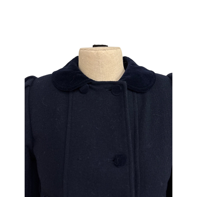 Vintage Young Gallery Wool Peacoat Navy Blue Kids Coat
