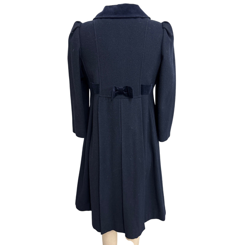 Vintage Young Gallery Wool Peacoat Navy Blue Kids Coat