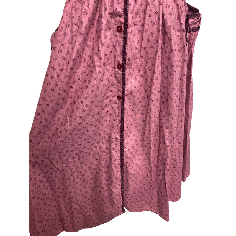 Vintage Gunne Sax By Jessica McClintock Pink Floral Dress with Pockets, Fundraiser for Sustainable Fashion Education Programs