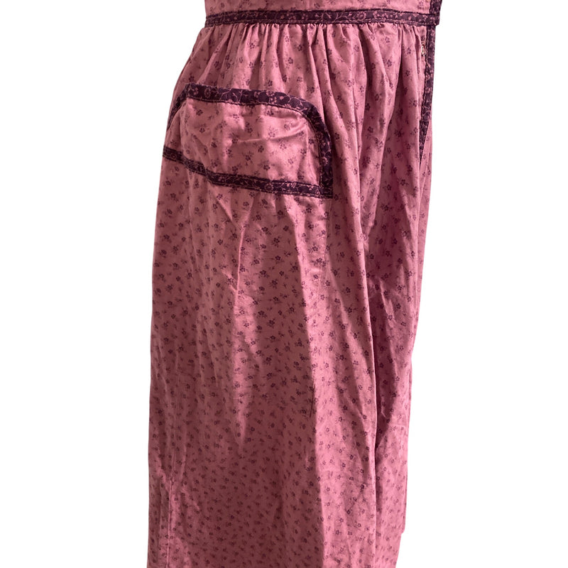 Vintage Gunne Sax By Jessica McClintock Pink Floral Dress with Pockets, Fundraiser for Sustainable Fashion Education Programs