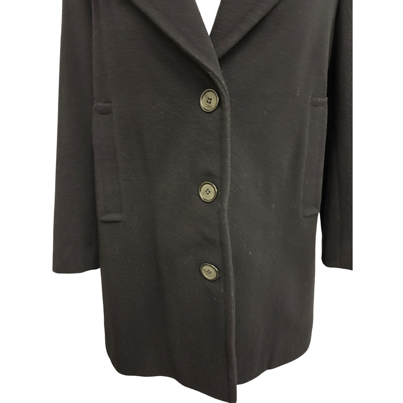 Vintage Evan Picone Dark Navy Blue Wool Coat