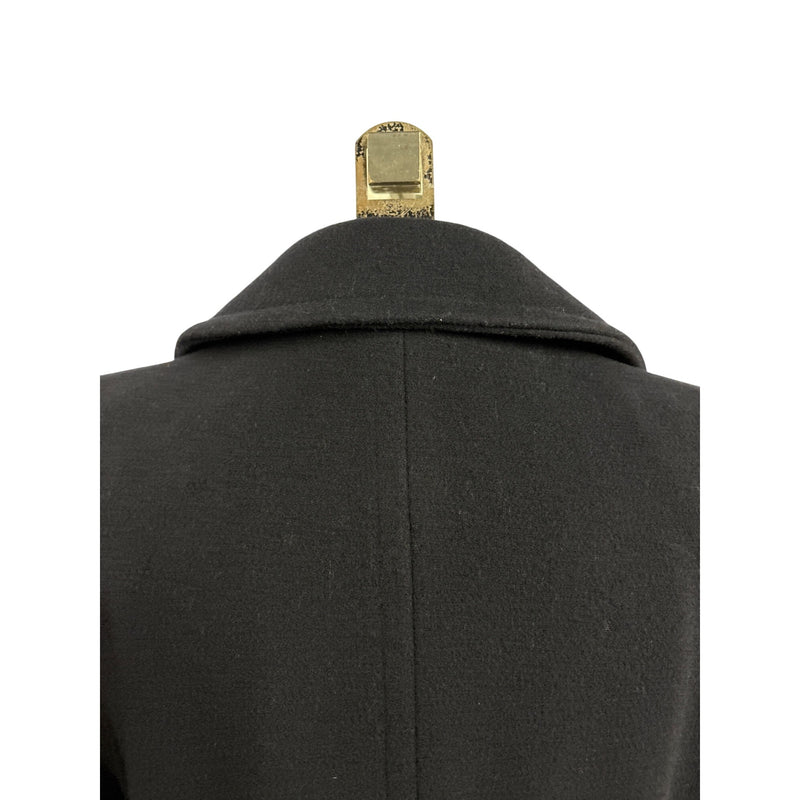 Vintage Evan Picone Dark Navy Blue Wool Coat