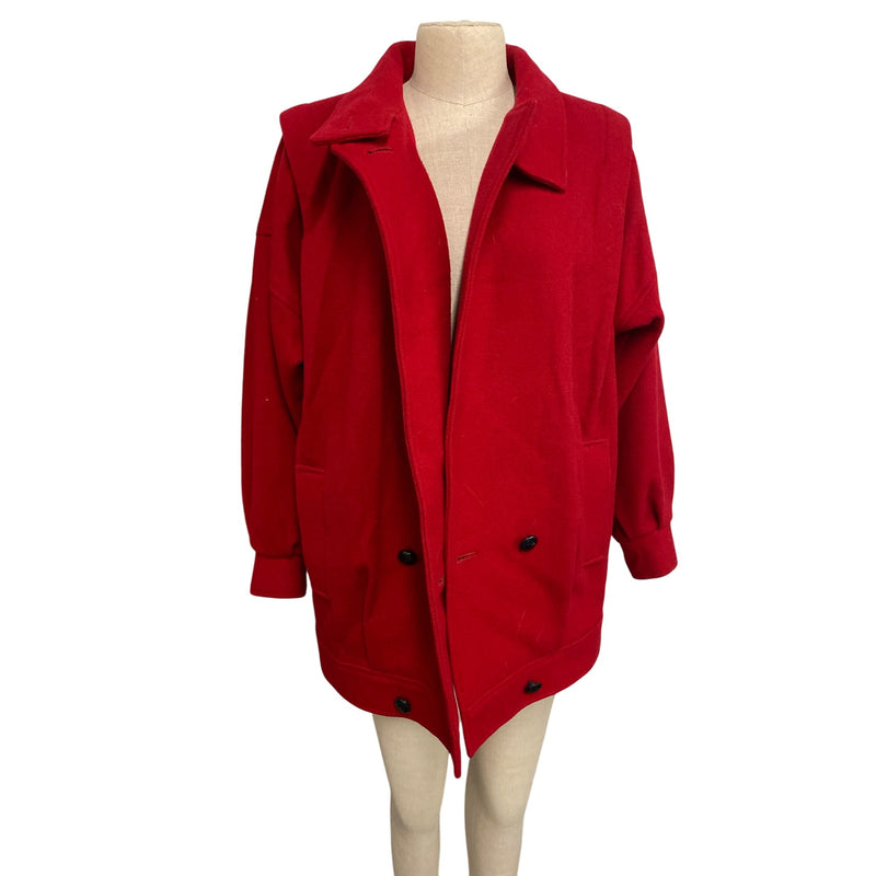 Vintage 80s International Scene Classic Red Coat