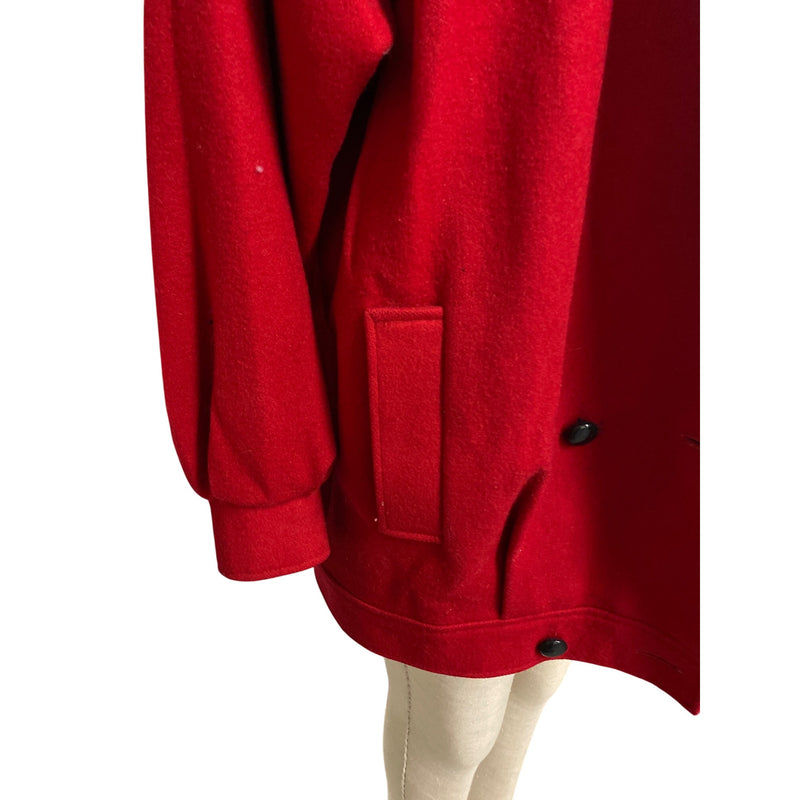Vintage 80s International Scene Classic Red Coat