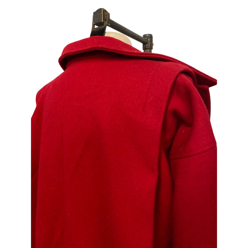 Vintage 80s International Scene Classic Red Coat