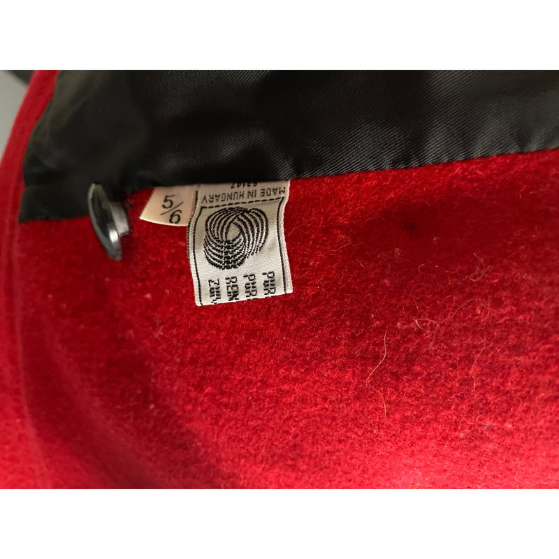 Vintage 80s International Scene Classic Red Coat