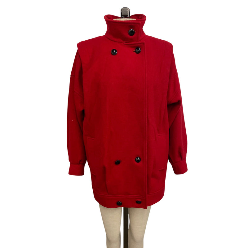 Vintage 80s International Scene Classic Red Coat