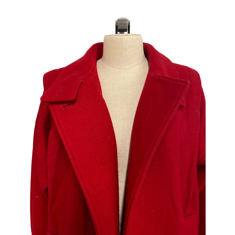 Vintage 80s International Scene Classic Red Coat