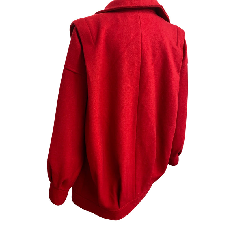 Vintage 80s International Scene Classic Red Coat
