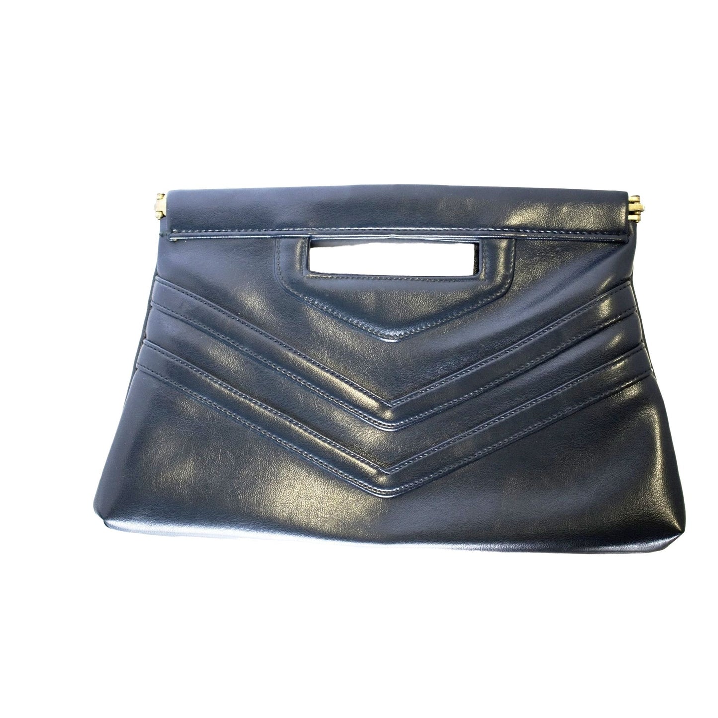 Fabulous Design Navy Leather Clutch Bag Vintage Handbag Cool Accessories