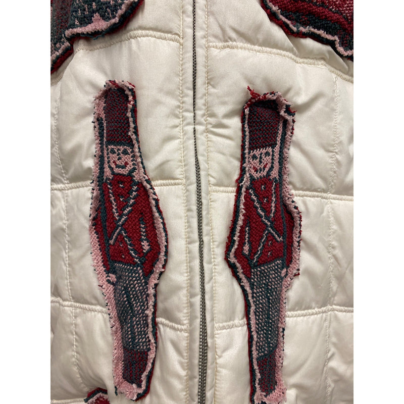 LUXBOHEME Upcycled XTREME Tek Avenue Outerwear System Handmade Whimsical Warm Coat With Woven Blanket Appliqués Fringe Details, Fundraiser