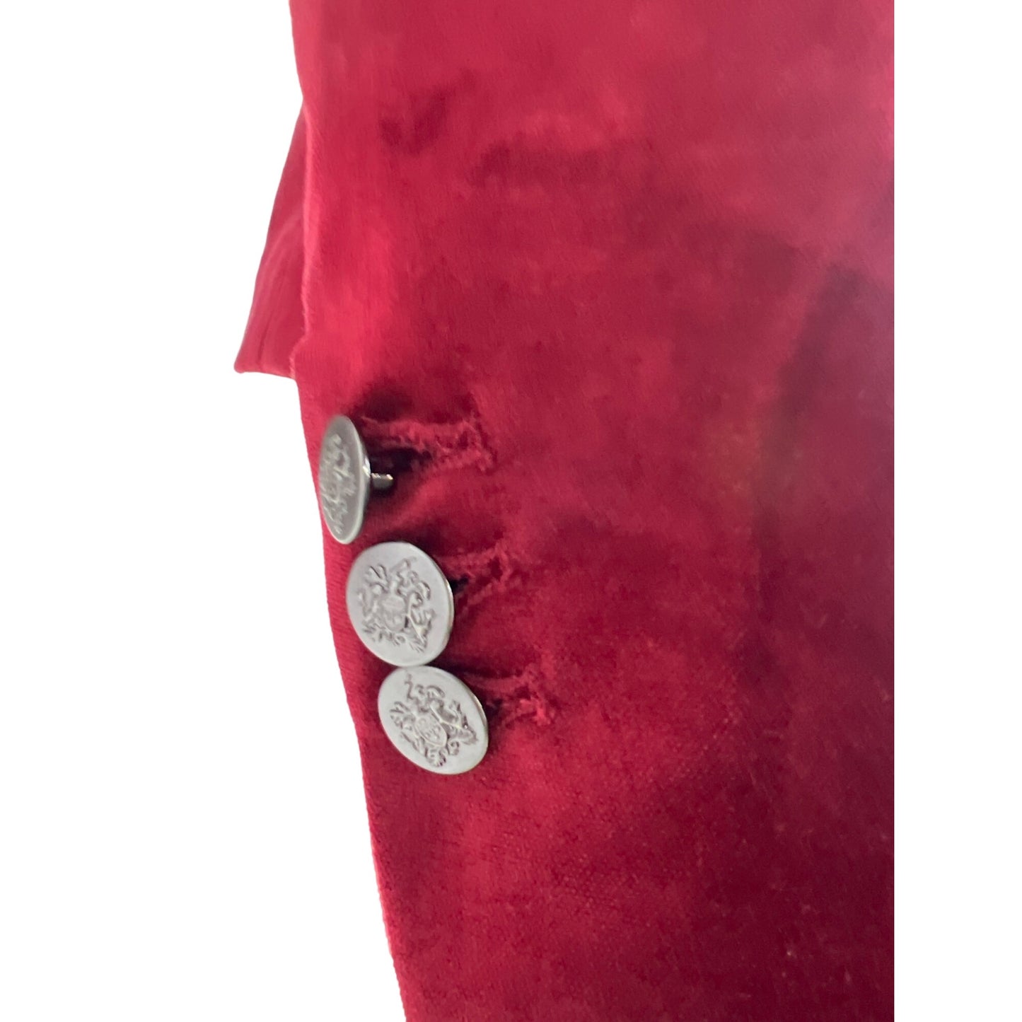 White Black Velvet Editor Blazer Deep Red Women' Jacket