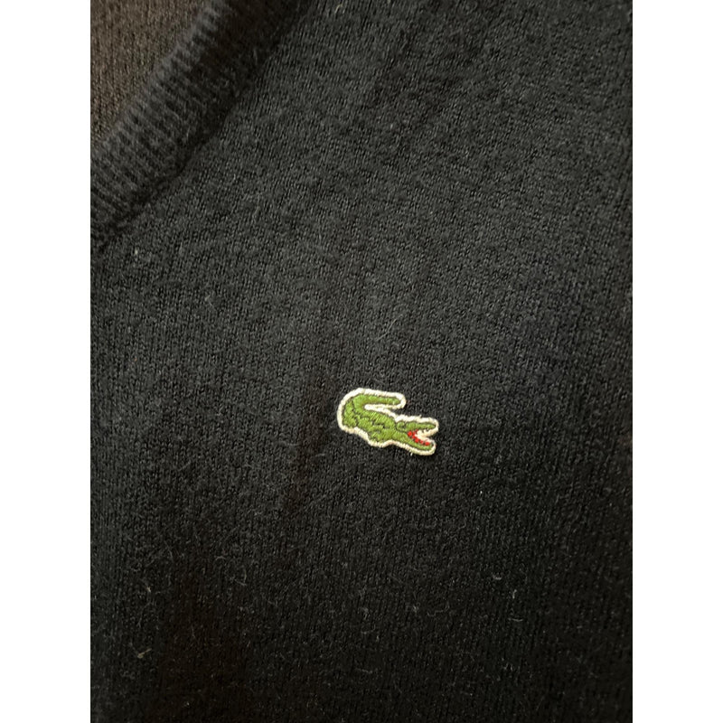 Vintage '70s-'80s Izod Lacoste V-Neck Sweater | Iconic Green Crocodile Logo | Made in USA | Fundraiser for Sustainable Fashion Education Pro
