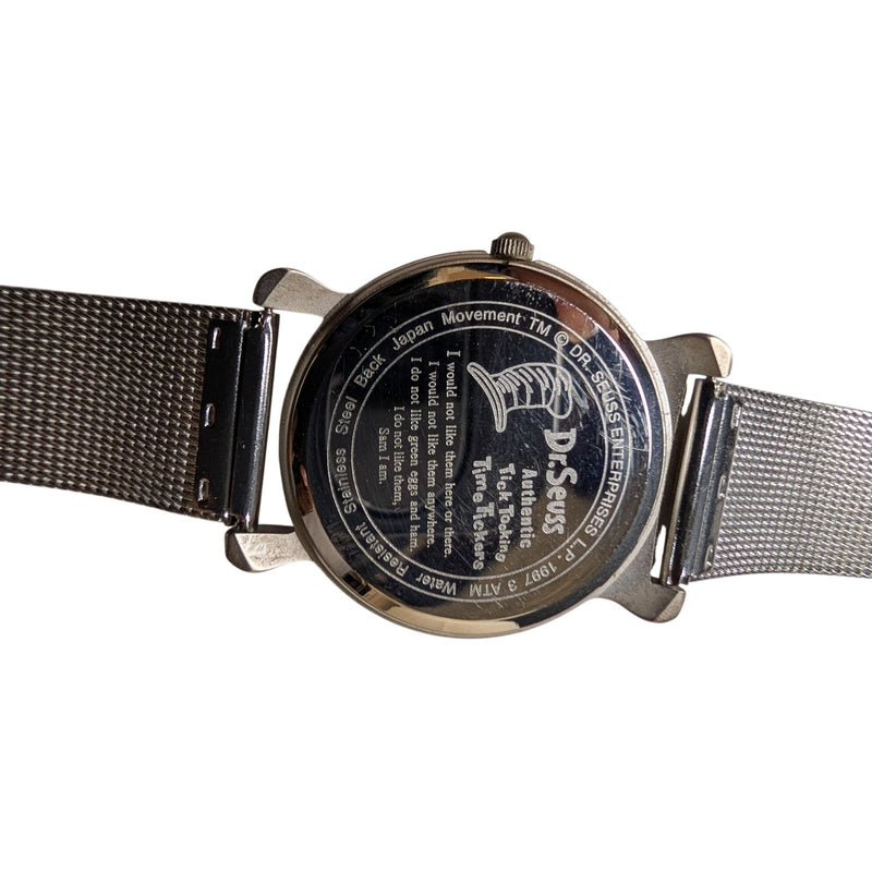 Rare Vintage 1997 Dr. Seuss "Tick Tocking Time Tickers" Sam-I-Am Watch Green Eggs and Ham Authentic Collector’s Piece Fundraiser Support