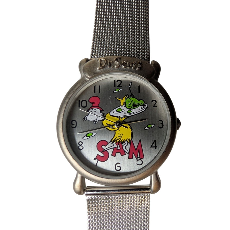 Rare Vintage 1997 Dr. Seuss "Tick Tocking Time Tickers" Sam-I-Am Watch Green Eggs and Ham Authentic Collector’s Piece Fundraiser Support