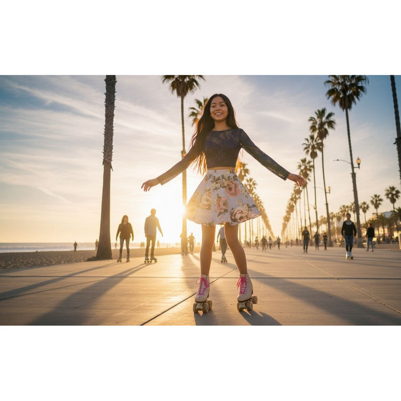 City Triangles 2-Piece Navy Lace & Floral Skirt Top Super Girlie Set Size 3 Juniors