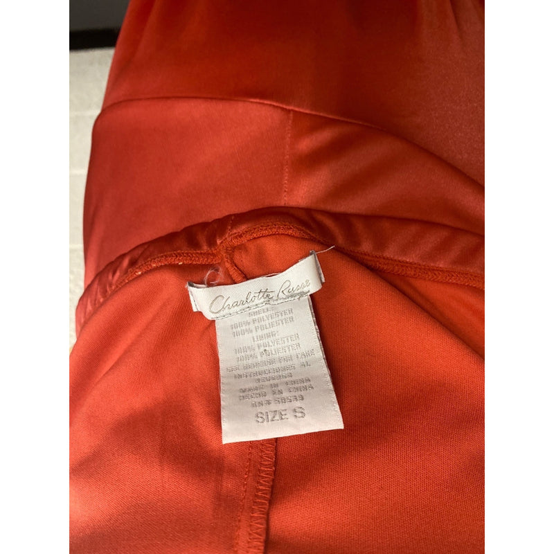 Charlotte Russe Red Halter Asymmetrical Cocktail Dress S