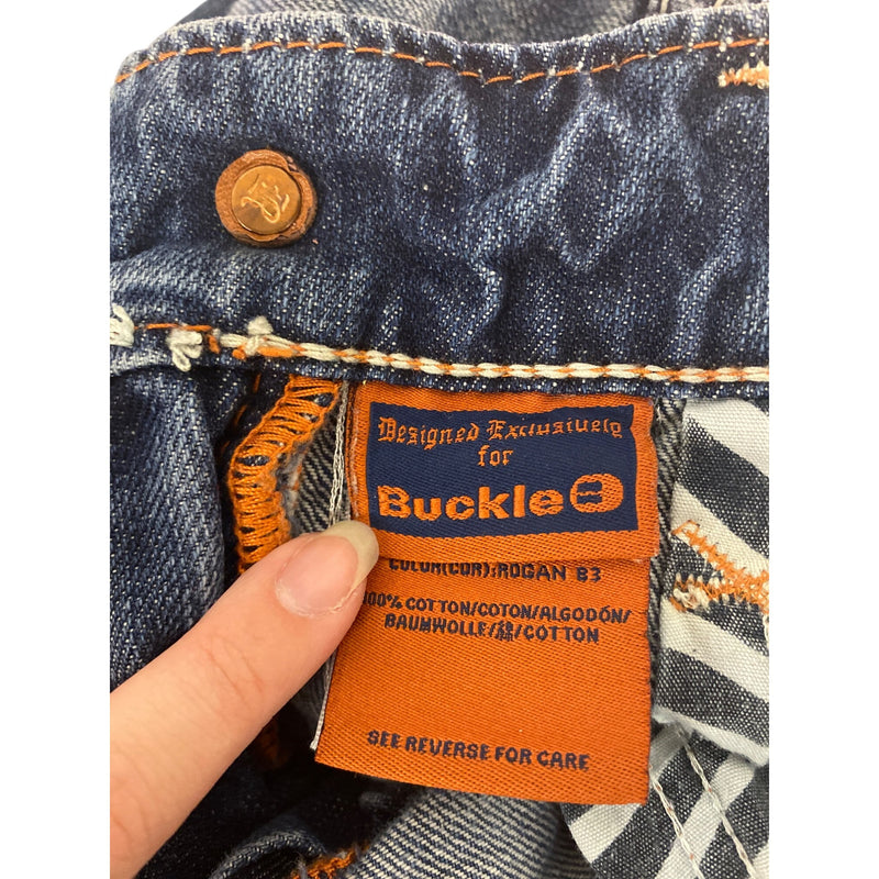 Rock Revival Mens Distressed Jean Pant Boot Cut Denim Jeans Super Cool