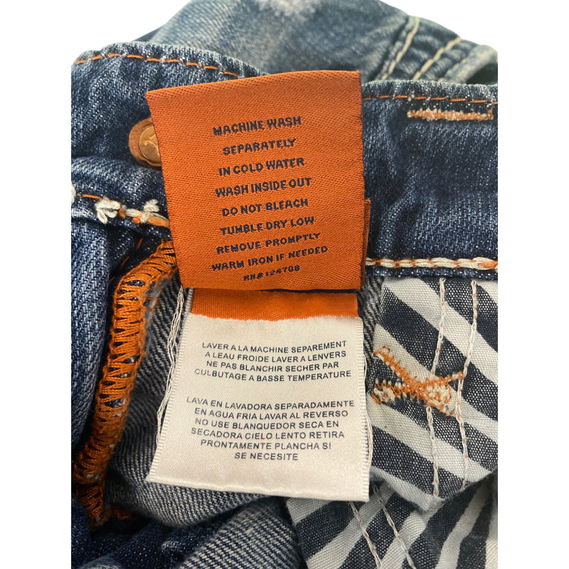 Rock Revival Mens Distressed Jean Pant Boot Cut Denim Jeans Super Cool