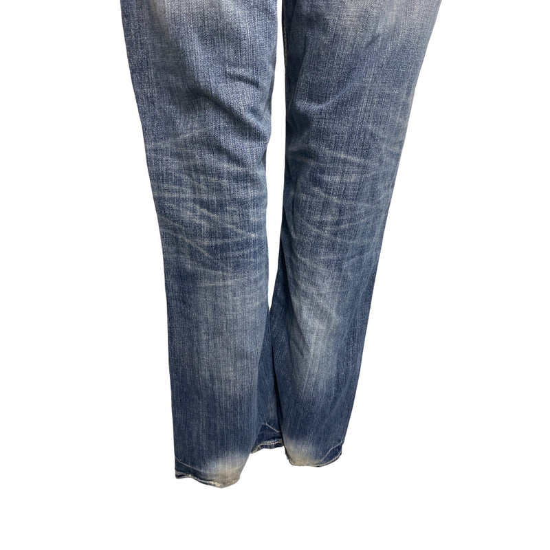 Rock Revival Mens Distressed Jean Pant Boot Cut Denim Jeans Super Cool