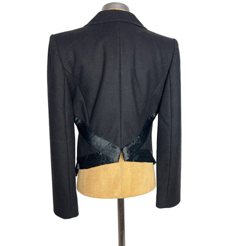 Emporio Armani Authentic Vintage Women's 8 Black Tuxedo Jacket