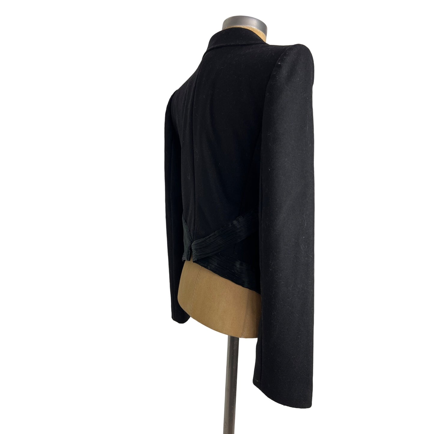 Emporio Armani Authentic Vintage Women's 8 Black Tuxedo Jacket