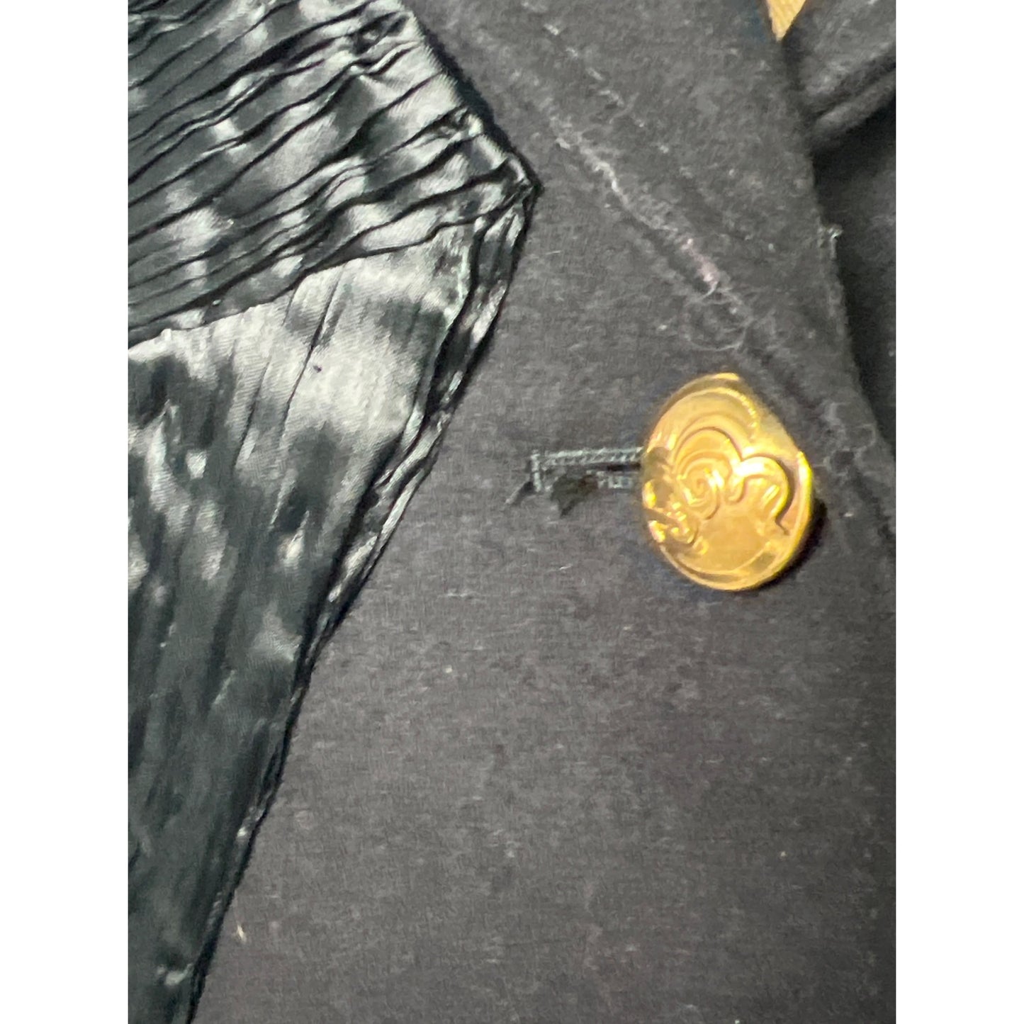 Emporio Armani Authentic Vintage Women's 8 Black Tuxedo Jacket