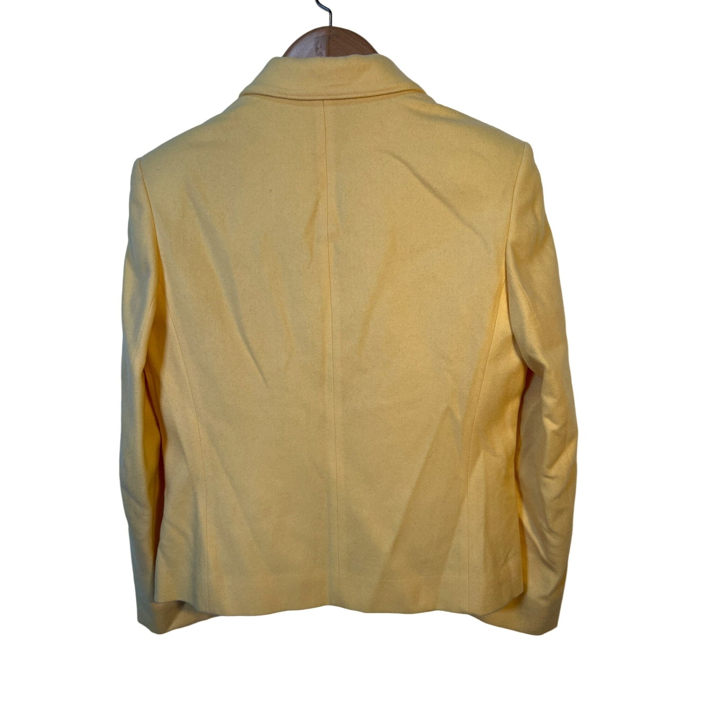 Vintage Warranted to be Pendleton Pastel Yellow Wool Blazer - 100% Virgin Wool Jacket - Size 8 - Women's Fashion - Business Casual
