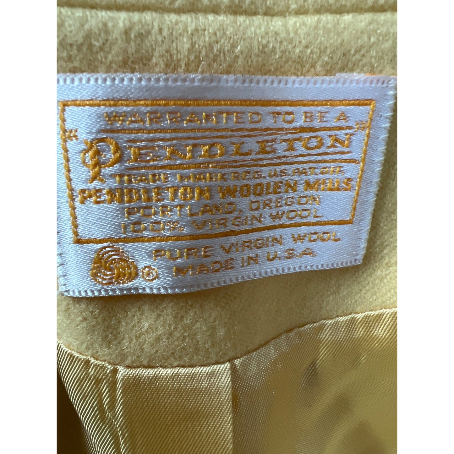 Vintage Warranted to be Pendleton Pastel Yellow Wool Blazer - 100% Virgin Wool Jacket - Size 8 - Women's Fashion - Business Casual