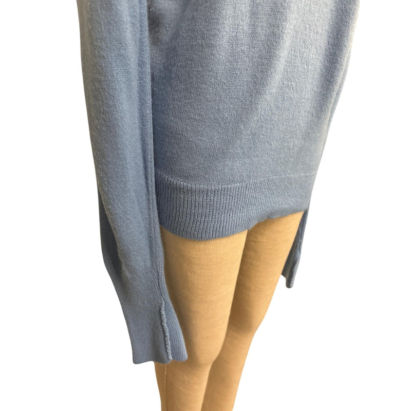 Vintage '70s-'80s Izod Lacoste V-Neck Sweater | Sky Blue | Iconic Crocodile Logo | Made in USA | Fundraiser for Sustainable Fashion Educatio