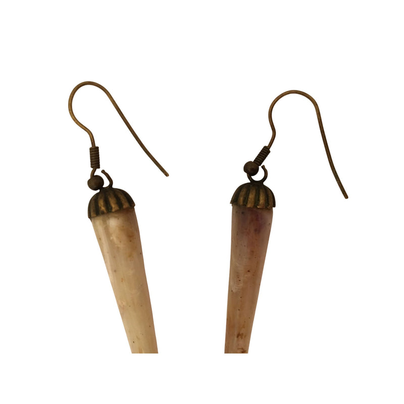 Vintage Giorgio Armani 90s Pink White Dangle Earrings With Hook Fastenings