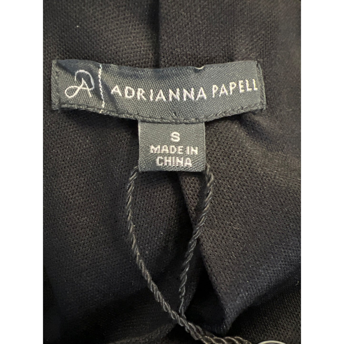 Adrianna Papell Sequin Lapel Ponte Blazer Black Size S