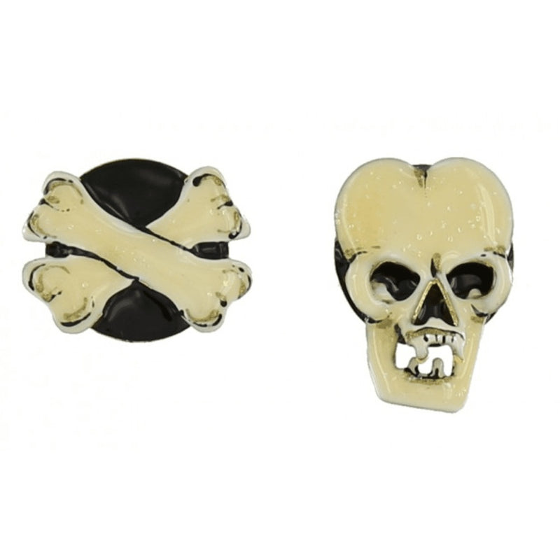 Lunch at the Ritz Pee Wee Roger Skull Earrings Contemporary Jewelry