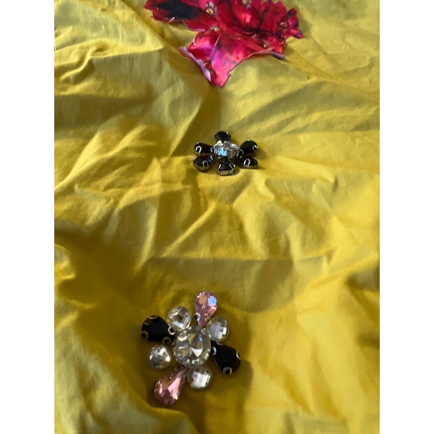 Lizette Collection Hand-Embroidered Upcycled Floral Blouse
