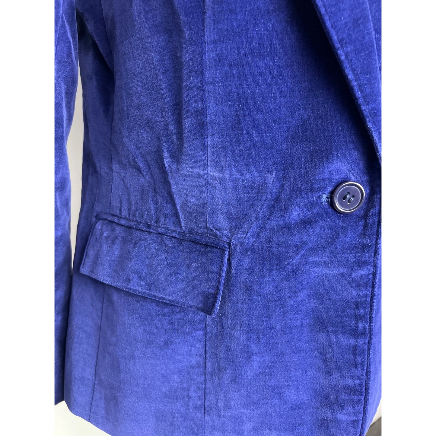 RLM Authentic Vintage Electric Indigo Blue Women Velvet Jacket  14 Made in Japan