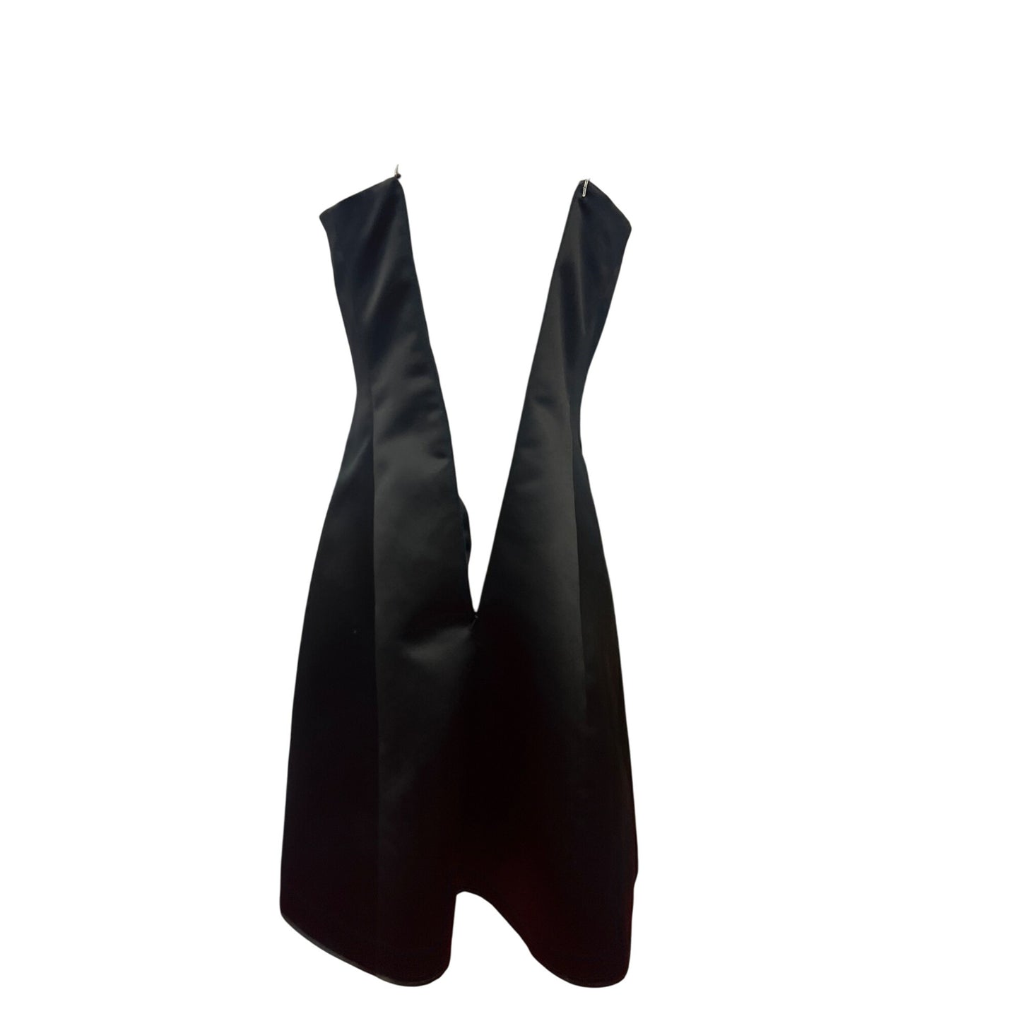 Jessica McClintock for Gunne Sax Strapless Black Cocktail Dress With Pink Satin Accents Bow LBD Prom Homecoming Formal Party Dress