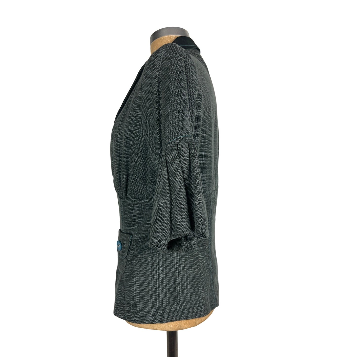 Samantha Treacy Green Blazer Jacket Authentic Vintage