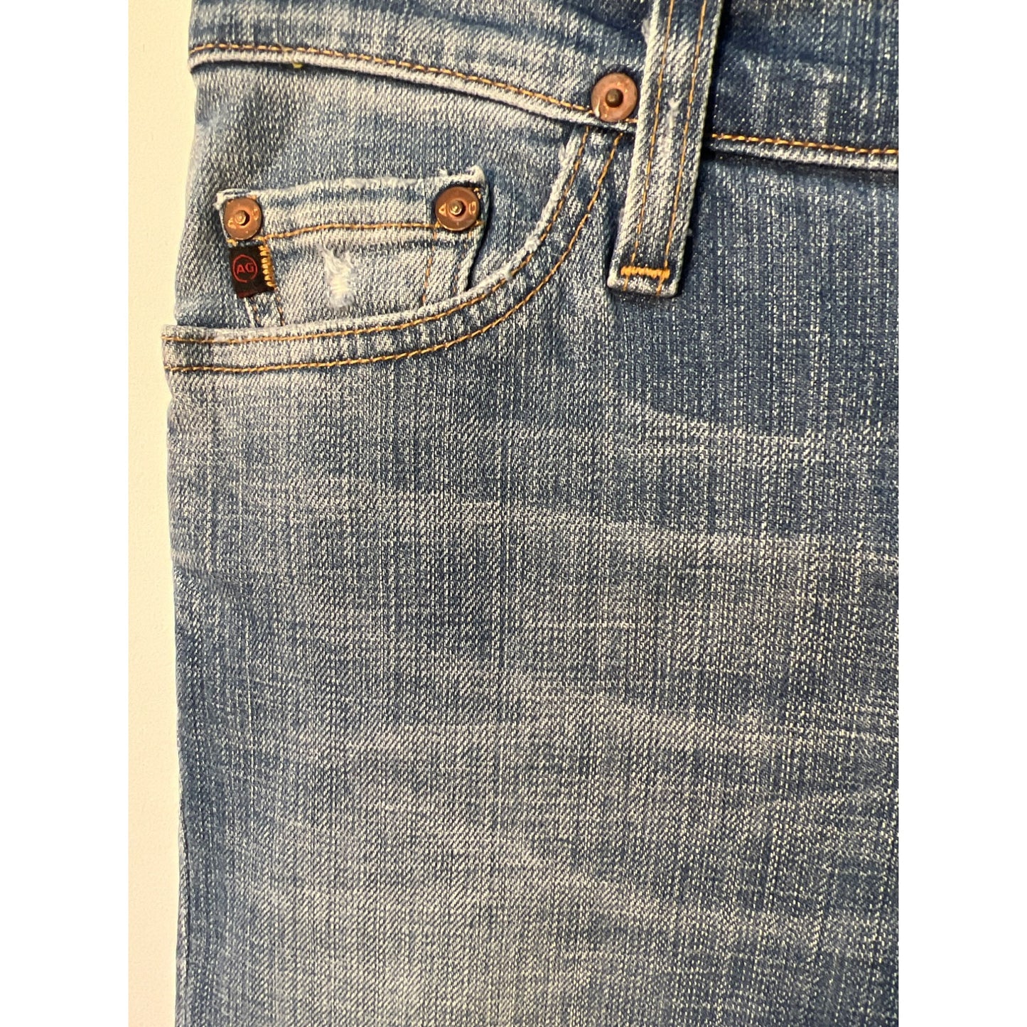Vintage AG Adriano Goldschmidt The Angel 27 Regular Washed Blue Bootcut Jeans