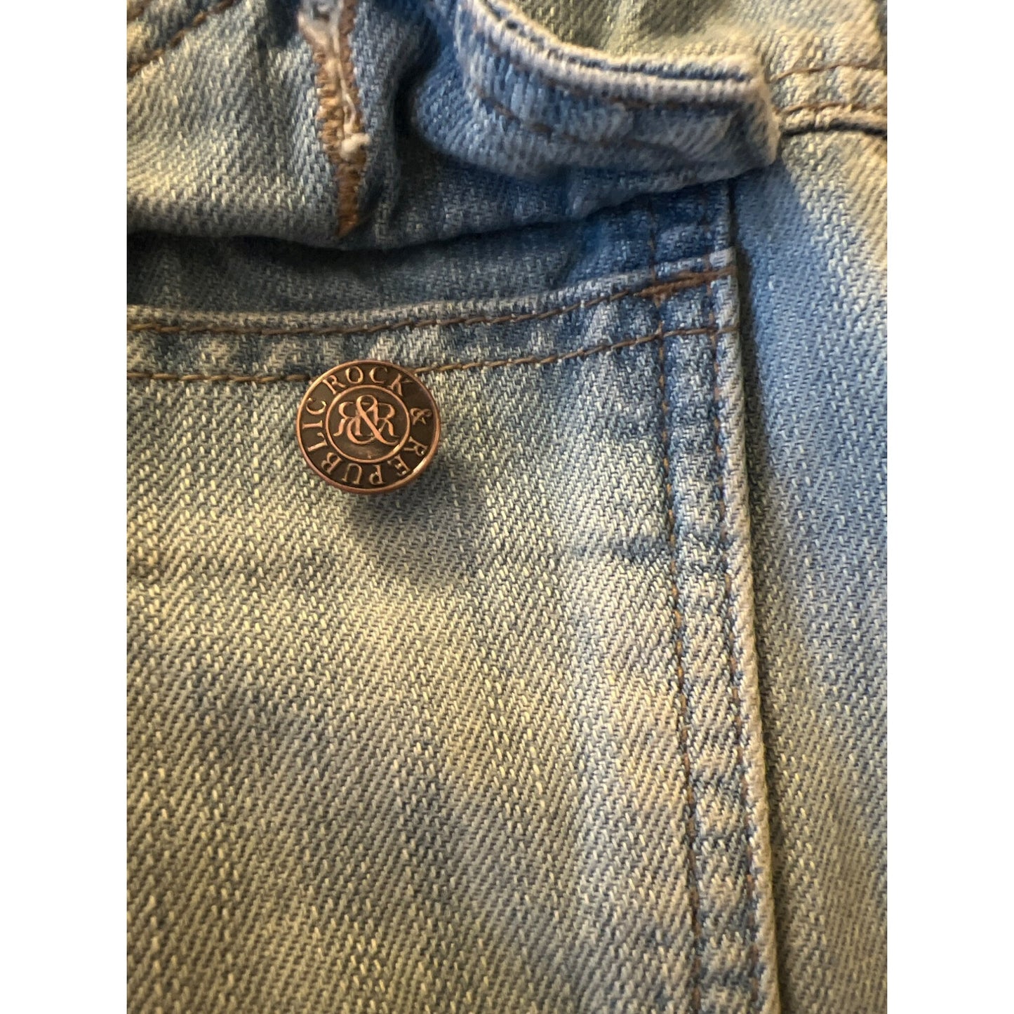 Rock & Republic Denim Jacket Hitchiker Jean Studded Jacket