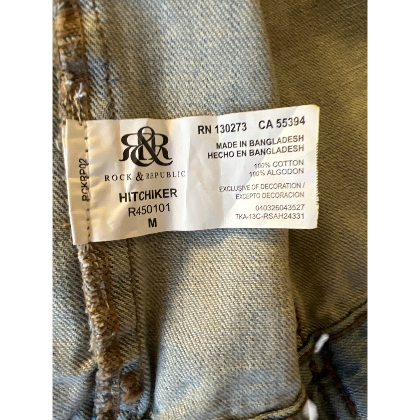 Rock & Republic Denim Jacket Hitchiker Jean Studded Jacket