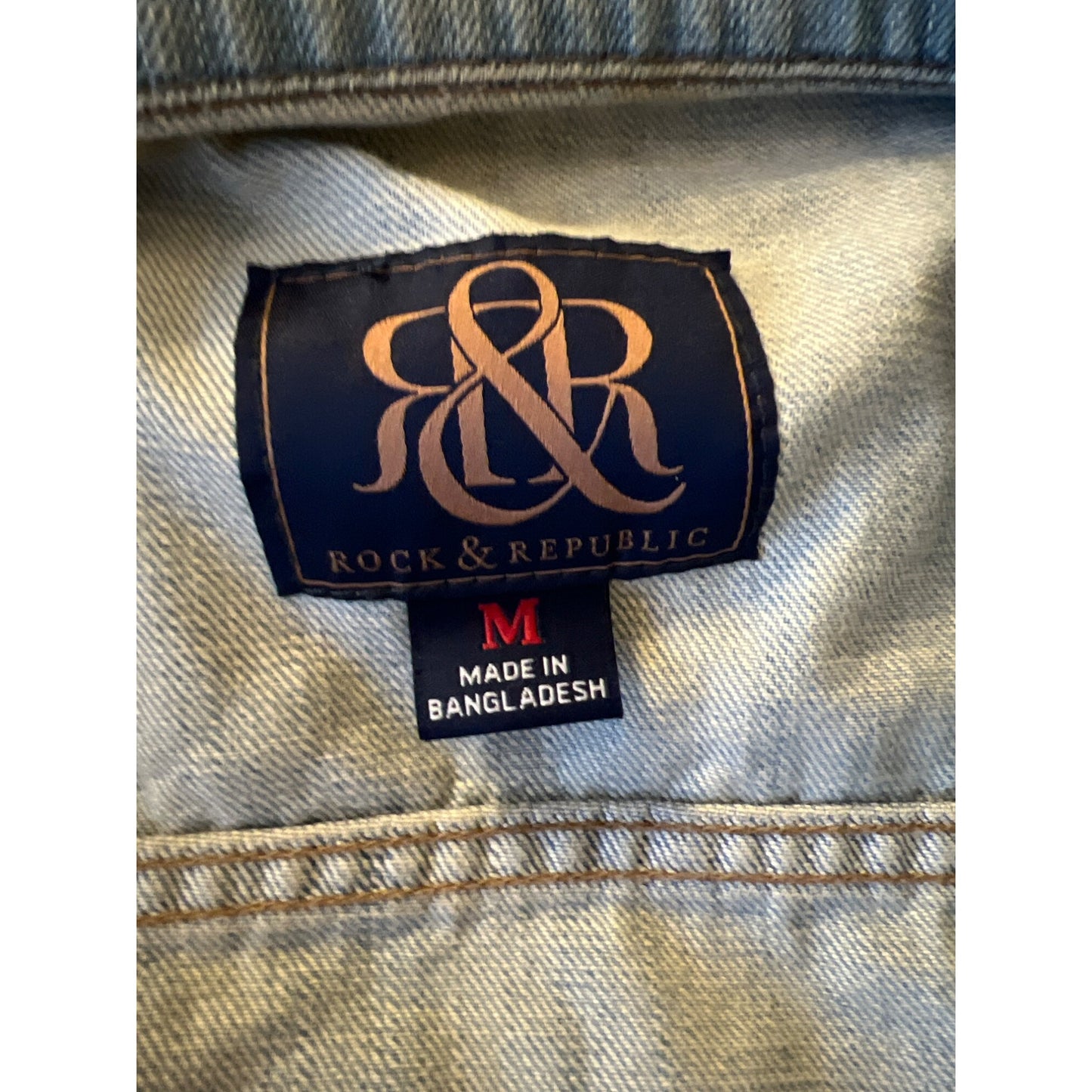Rock & Republic Denim Jacket Hitchiker Jean Studded Jacket