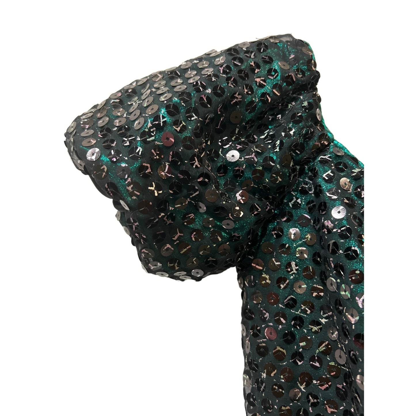 Daniella Green Black vintage Sequin Mini Dress size 8 Feminine Plus Bra Cup