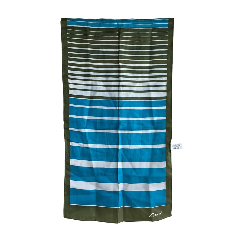 Burmel Striped Long Scarf Vintage Accessories made in Japan