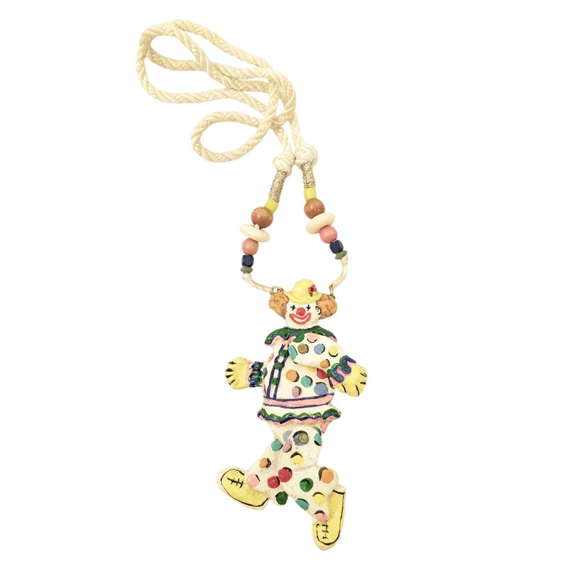 Dorian Designs Circus Clown Figural Necklace Vintage Jewelry