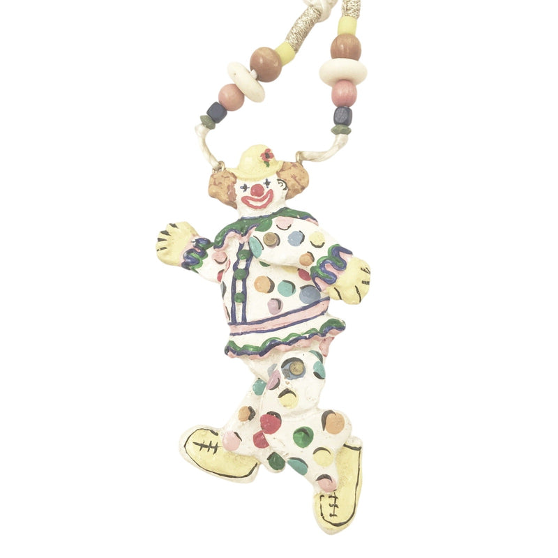 Dorian Designs Circus Clown Figural Necklace Vintage Jewelry