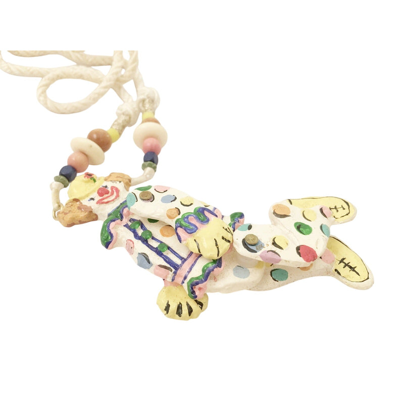 Dorian Designs Circus Clown Figural Necklace Vintage Jewelry
