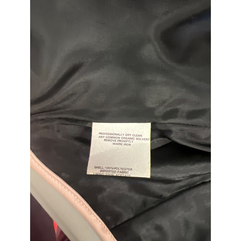 Jessica McClintock for Gunne Sax Black Pink Strapless A-line Dress With Bow Detail Flared Skirt Short Prom Homecoming LBD